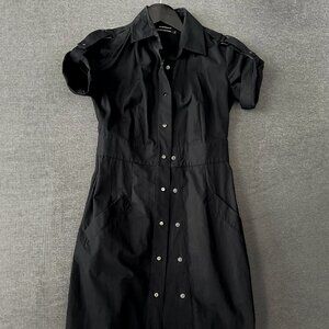 Club Monaco Black Shirt Dress